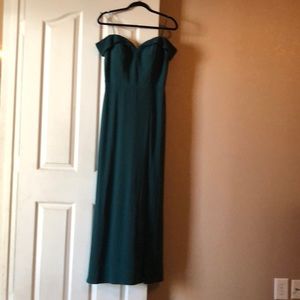 Womens size 12 emerald green bridesmaids dress